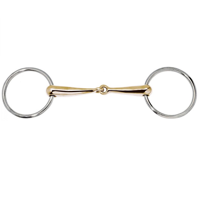 FILETTO AD ANELLI SNODATO LEGA 16 mm* Filetti ad Anelli 